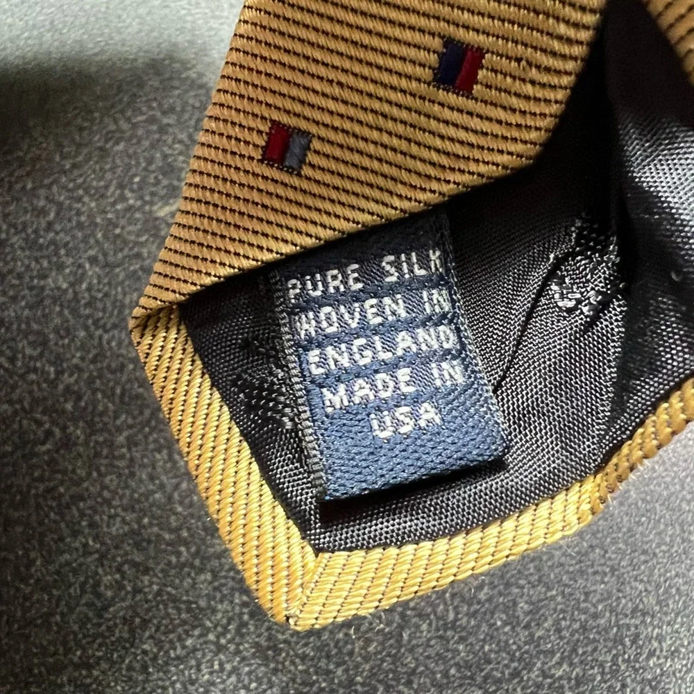Brooks Brothers Mens Tie Necktie Multicolor Geometric 100% Silk Career Classic